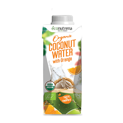 Organic Coco water with Orange